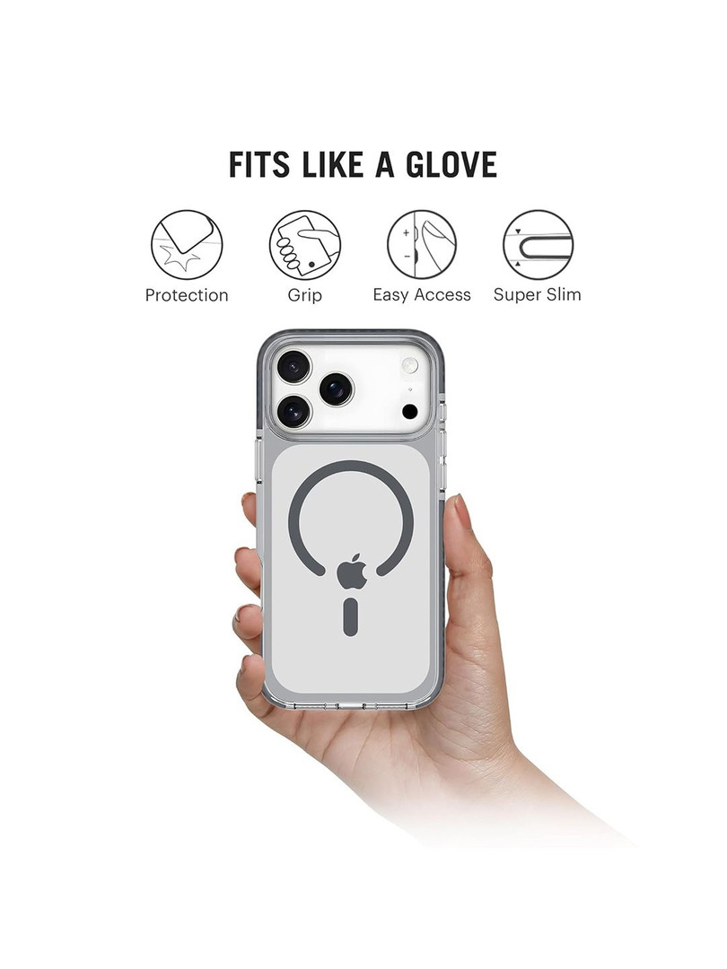 DailyObjects Stride 2.0 Clear MagSafe Phone Case Cover For iPhone 17 Pro
